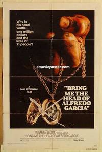 c254 BRING ME THE HEAD OF ALFREDO GARCIA one-sheet movie poster '74