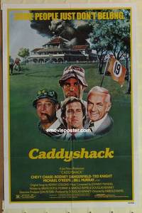 c273 CADDYSHACK one-sheet movie poster '80 Chevy Chase, Dangerfield