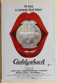 c274 CADDYSHACK int'l style one-sheet movie poster '80 Chevy Chase, Dangerfield