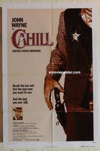 c278 CAHILL one-sheet movie poster '73 classic Marshall John Wayne!