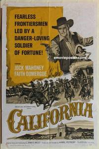 c279 CALIFORNIA one-sheet movie poster '63 Mahoney, Domergue