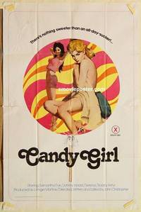 c285 CANDY GIRL one-sheet movie poster '79 sweeter than an all-day-sucker!