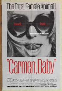 c301 CARMEN BABY one-sheet movie poster '68 Radley Metzger, cool hot image!