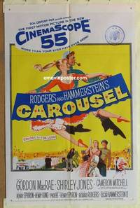 c303 CAROUSEL one-sheet movie poster '56 Shirley Jones, Gordon MacRae