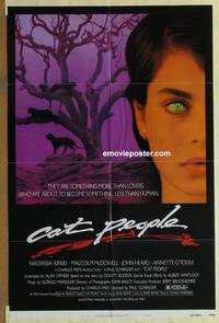 c313 CAT PEOPLE style B one-sheet movie poster '82 Nastassja Kinski