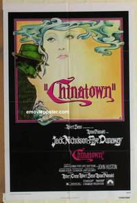 c333 CHINATOWN one-sheet movie poster '74 Jack Nicholson, Roman Polanski