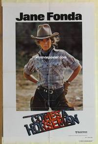 c364 COMES A HORSEMAN rare int'l teaser one-sheet movie poster '78 Fonda
