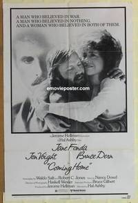 c365 COMING HOME one-sheet movie poster '78 Jane Fonda, Jon Voight