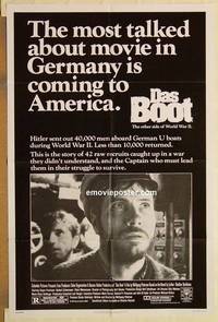 c429 DAS BOOT one-sheet movie poster '82 German World War II classic!