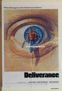 c464 DELIVERANCE rare int'l style one-sheet movie poster '72 cool image!