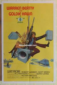 c002 $ safe style one-sheet movie poster '71 Warren Beatty, Goldie Hawn
