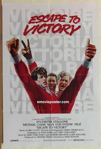 d203 VICTORY int'l one-sheet movie poster '81 soccer, Stallone, Pele