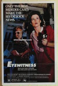 c607 EYEWITNESS one-sheet movie poster '81 William Hurt, Weaver