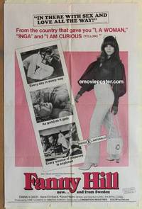 c612 FANNY HILL one-sheet movie poster '68 Swedish sex!