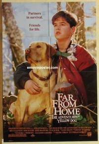 c617 FAR FROM HOME DS one-sheet movie poster '95 boy & dog!