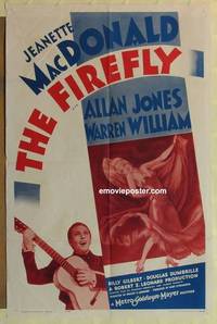 c662 FIREFLY one-sheet movie poster R62 Jeanette MacDonald, Allan Jones