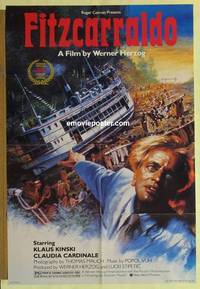 c673 FITZCARRALDO one-sheet movie poster '82 Klaus Kinski, Herzog