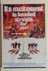 c692 FLIGHT OF THE PHOENIX one-sheet movie poster '66 James Stewart