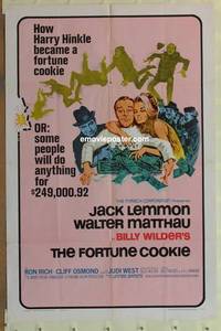 c722 FORTUNE COOKIE one-sheet movie poster '66 Lemmon, Matthau, Wilder