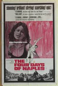 c724 FOUR DAYS OF NAPLES one-sheet movie poster '63 Nanni Loy