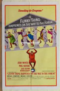 c762 FUNNY THING HAPPENED ON THE WAY TO THE FORUM one-sheet movie poster '66