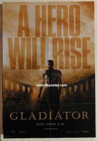 c805 GLADIATOR DS teaser one-sheet movie poster '00 Russell Crowe, Phoenix