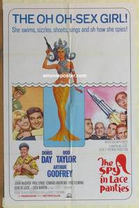 c806 GLASS BOTTOM BOAT one-sheet movie poster '66 The Spy in Lace Panties!