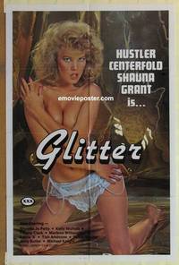 c808 GLITTER one-sheet movie poster '83 Hustler centerfold Shauna Grant!