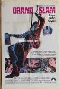 c845 GRAND SLAM one-sheet movie poster '68 Janet Leigh, Klaus Kinski