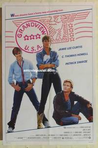 c847 GRANDVIEW USA one-sheet movie poster '84 Jamie Lee Curtis, Swayze