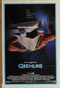 c865 GREMLINS one-sheet movie poster '84 Joe Dante, Phoebe Cates