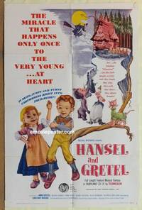 c887 HANSEL & GRETEL one-sheet movie poster R65 Kinemins!