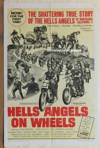 c928 HELLS ANGELS ON WHEELS one-sheet movie poster '67 biker gangs!