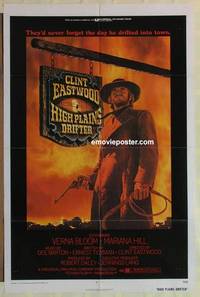 c945 HIGH PLAINS DRIFTER one-sheet movie poster 73 Clint Eastwood