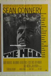 c951 HILL one-sheet movie poster '65 Sean Connery, Sidney Lumet