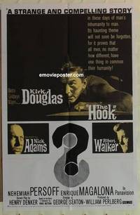 c977 HOOK one-sheet movie poster '63 Kirk Douglas, Korean War