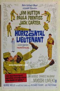c982 HORIZONTAL LIEUTENANT one-sheet movie poster '62 Hutton, Prentiss