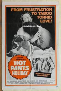 c991 HOT PANTS HOLIDAY one-sheet movie poster '71 voodoo sex!