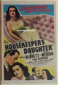 d007 HOUSEKEEPER'S DAUGHTER one-sheet movie poster R46 Joan Bennett