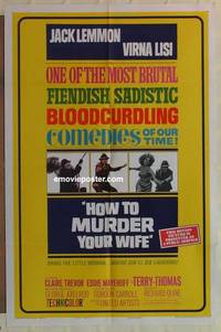 d014 HOW TO MURDER YOUR WIFE one-sheet movie poster '65 Jack Lemmon, Lisi