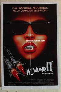 d019 HOWLING 2 one-sheet movie poster '85 Christopher Lee, werewolf!