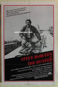 d028 HUNTER one-sheet movie poster '80 Steve McQueen, Eli Wallach
