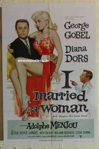 d035 I MARRIED A WOMAN one-sheet movie poster '58 George Gobel,Diana Dors
