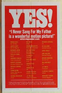 d036 I NEVER SANG FOR MY FATHER one-sheet movie poster '70 Douglas