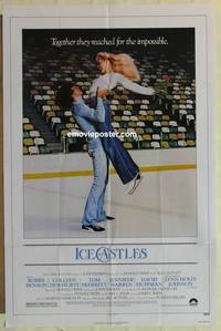 d045 ICE CASTLES one-sheet movie poster '78 Robby Benson, ice skating
