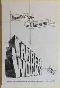d079 JABBERWOCKY one-sheet movie poster '77 Terry Gilliam, Michael Palin