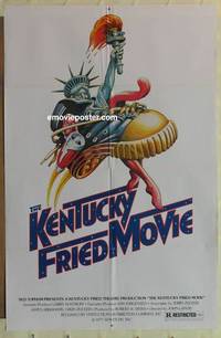 d088 KENTUCKY FRIED MOVIE one-sheet movie poster '77 John Landis comedy!