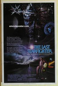 d100 LAST STARFIGHTER one-sheet movie poster '84 Lance Guest, sci-fi