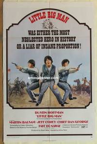 d106 LITTLE BIG MAN one-sheet movie poster '71 Dustin Hoffman, Dunaway