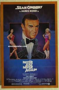 d126 NEVER SAY NEVER AGAIN 1sh movie poster '83 Sean Connery, Bond